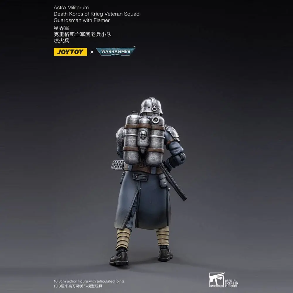 Warhammer 40k akční figurka 1/18 Death Korps of Krieg Veteran Squad Guardsman s flamerem 10 cm fotografii produktu