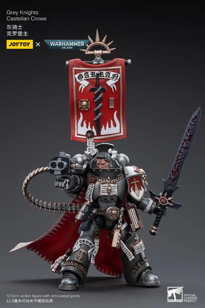 Warhammer 40k akční figurka 1/18 Grey Knights Castellan Crowe 12 cm fotografii produktu