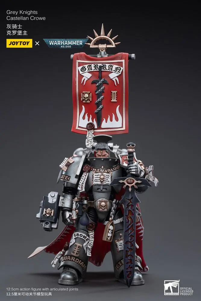 Warhammer 40k akční figurka 1/18 Grey Knights Castellan Crowe 12 cm fotografii produktu