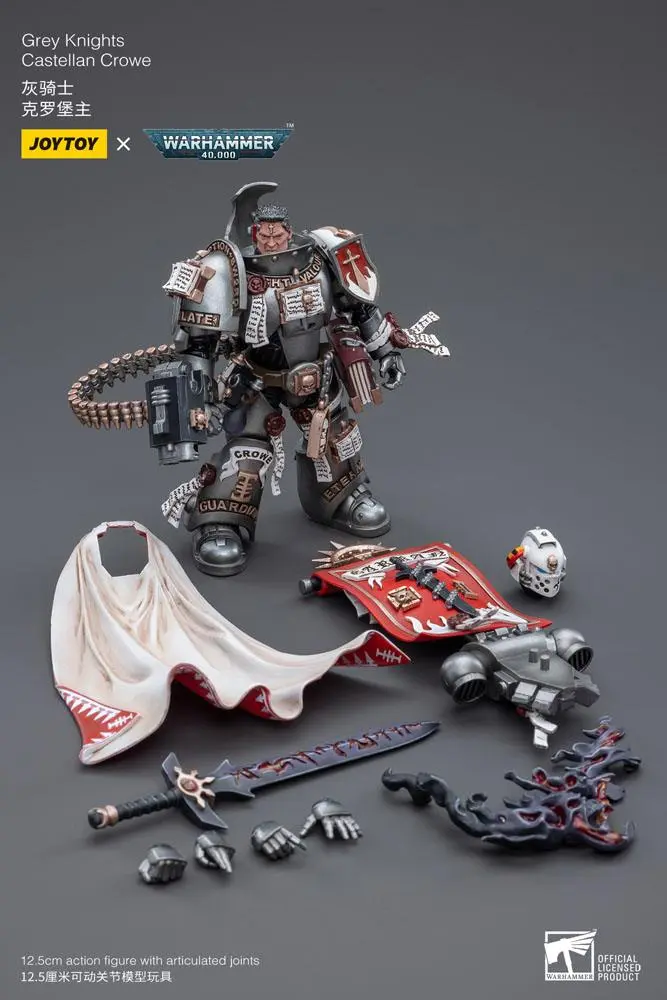 Warhammer 40k akční figurka 1/18 Grey Knights Castellan Crowe 12 cm fotografii produktu