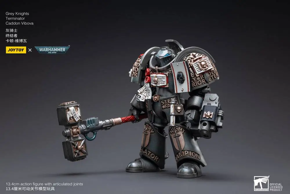 Warhammer 40k akční figurka 1/18 Grey Knights Terminator Caddon Vibova 13 cm fotografii produktu