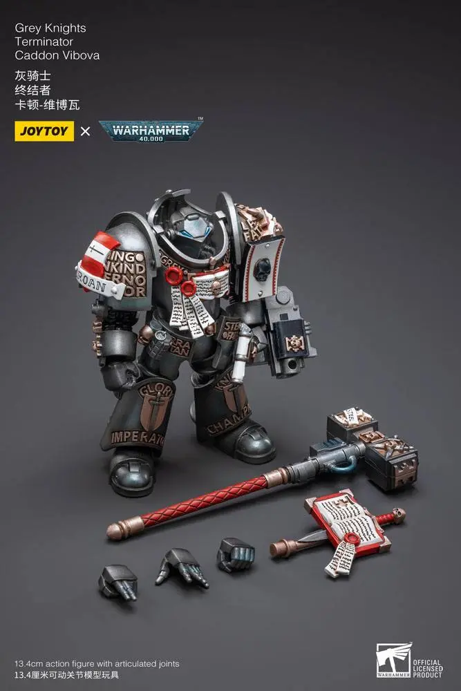 Warhammer 40k akční figurka 1/18 Grey Knights Terminator Caddon Vibova 13 cm fotografii produktu