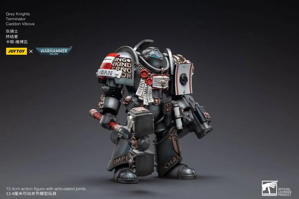 Warhammer 40k akční figurka 1/18 Grey Knights Terminator Caddon Vibova 13 cm fotografii produktu