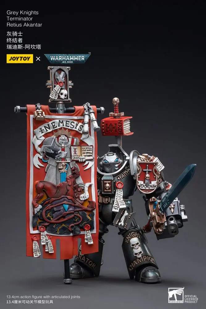 Warhammer 40k akční figurka 1/18 Grey Knights Terminator Retius Akantar 13 cm fotografii produktu