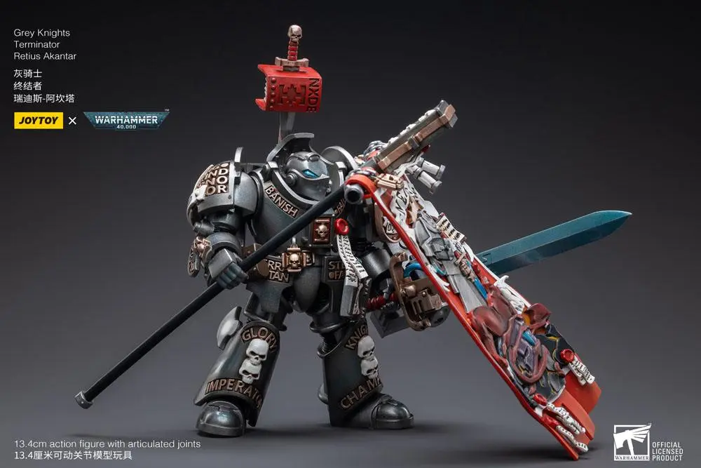 Warhammer 40k akční figurka 1/18 Grey Knights Terminator Retius Akantar 13 cm fotografii produktu