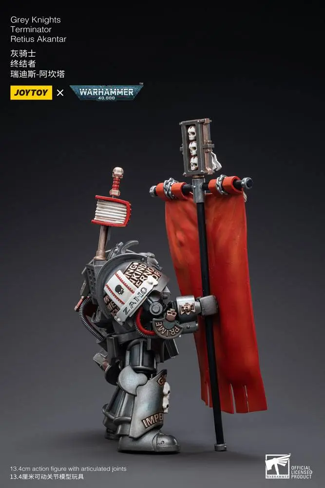 Warhammer 40k akční figurka 1/18 Grey Knights Terminator Retius Akantar 13 cm fotografii produktu