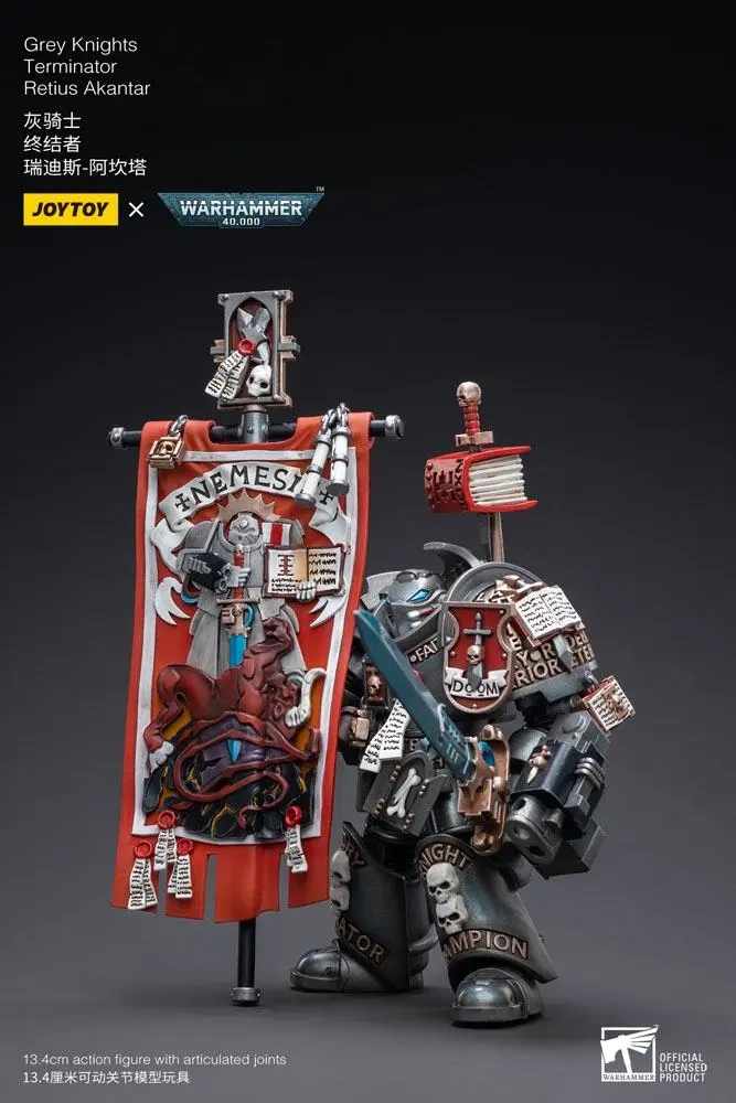 Warhammer 40k akční figurka 1/18 Grey Knights Terminator Retius Akantar 13 cm fotografii produktu