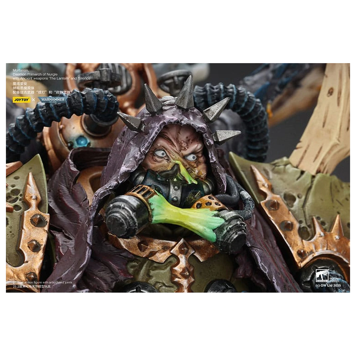Warhammer 40k akční figurka 1/18 Mortarion Daemon Primarch of Nurgle s prastarými zbraněmi The Lantern and Silence 21 cm fotografii produktu