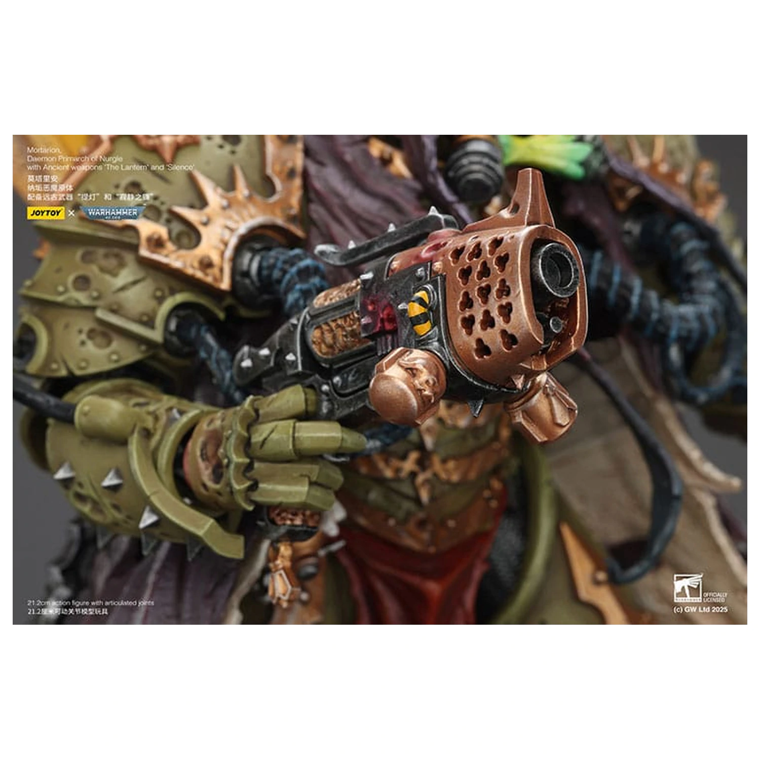 Warhammer 40k akční figurka 1/18 Mortarion Daemon Primarch of Nurgle s prastarými zbraněmi The Lantern and Silence 21 cm fotografii produktu