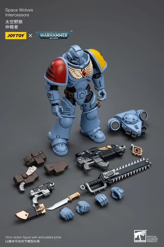 Warhammer 40k akční figurka 1/18 Space Wolves Intercessors 12 cm fotografii produktu