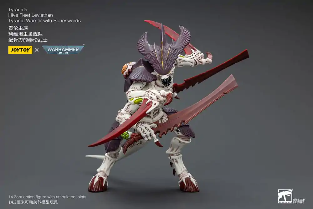 Warhammer 40k akční figurka 1/18 Tyranids Hive Fleet Leviathan Tyranid Warrior s Boneswords 12 cm fotografii produktu