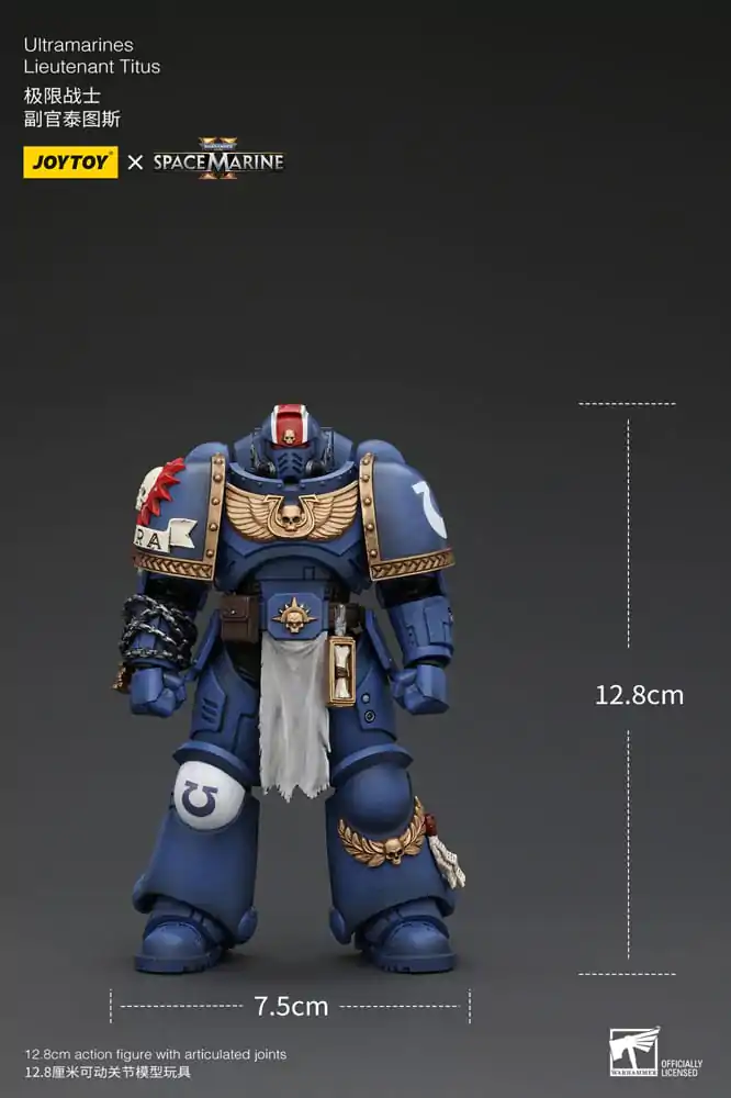 Warhammer 40k akční figurka 1/18 Ultramarines Lieutenant Titus 13 cm fotografii produktu