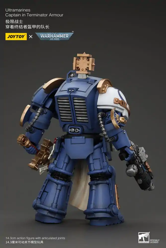 Warhammer 40k akční figurka 1/18 Ultramarines kapitán v terminátorské zbroji 14 cm fotografii produktu