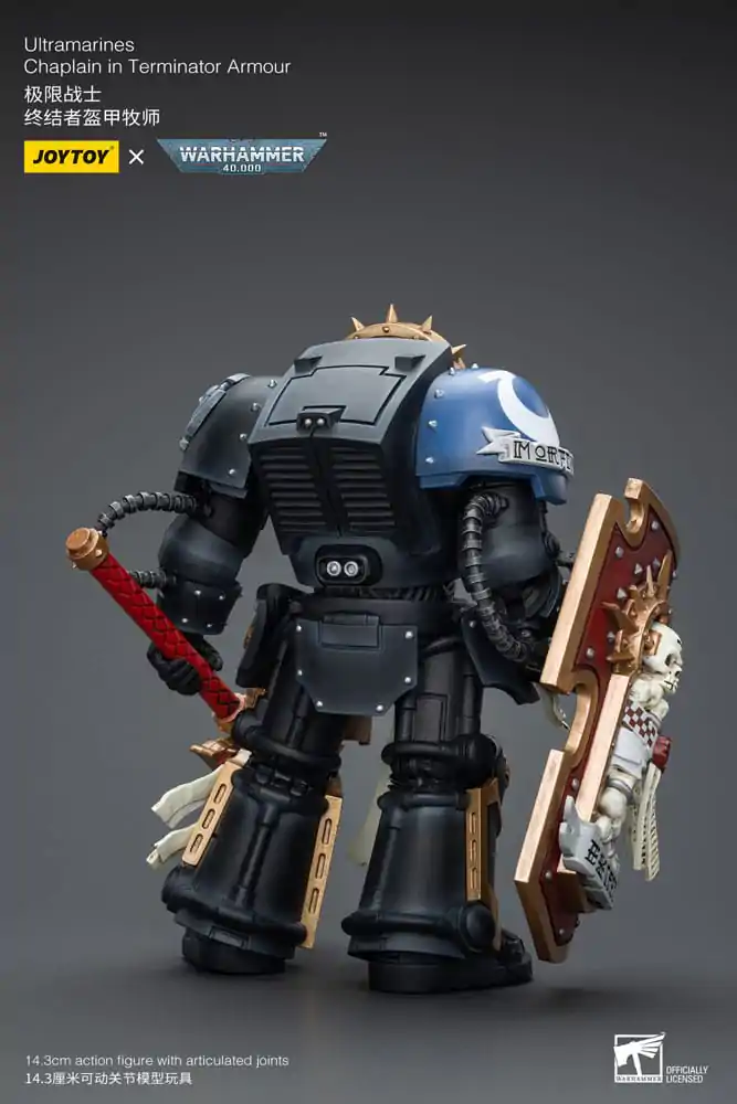 Warhammer 40k akční figurka 1/18 Ultramarines Chaplain v Terminátor zbroji 12 cm fotografii produktu