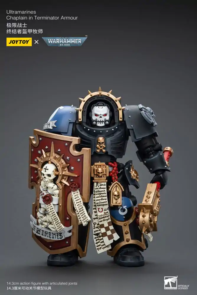 Warhammer 40k akční figurka 1/18 Ultramarines Chaplain v Terminátor zbroji 12 cm fotografii produktu