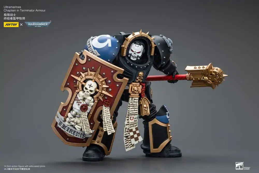 Warhammer 40k akční figurka 1/18 Ultramarines Chaplain v Terminátor zbroji 12 cm fotografii produktu