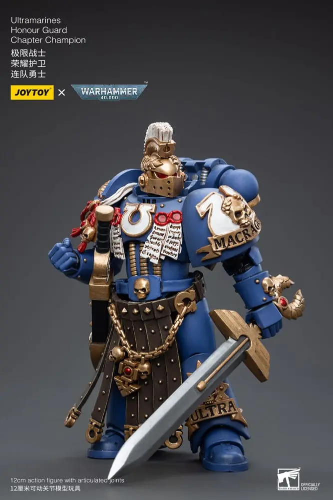 Warhammer 40k Akční figurka 1/18 Ultramarines Honour Guard Chapter Champion 12 cm fotografii produktu