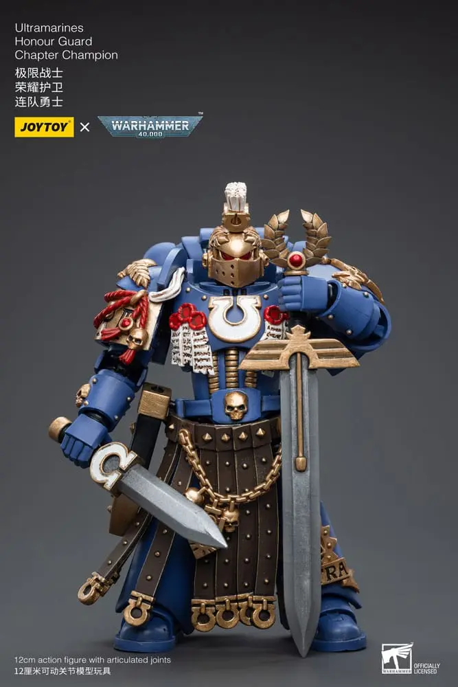 Warhammer 40k Akční figurka 1/18 Ultramarines Honour Guard Chapter Champion 12 cm fotografii produktu