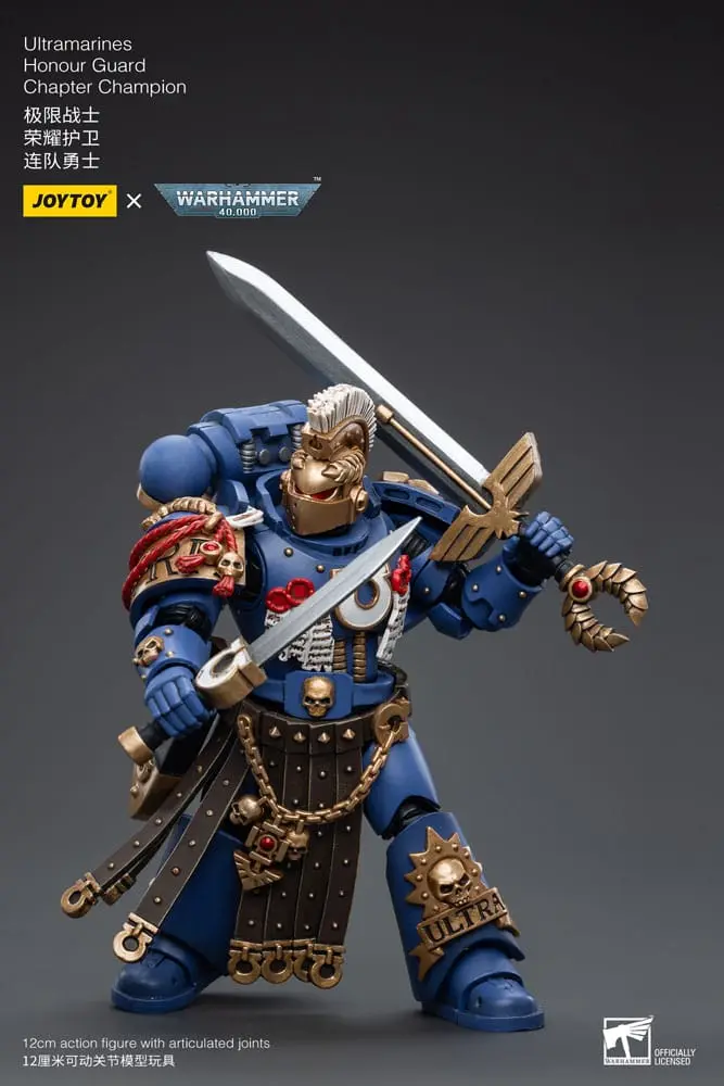 Warhammer 40k Akční figurka 1/18 Ultramarines Honour Guard Chapter Champion 12 cm fotografii produktu