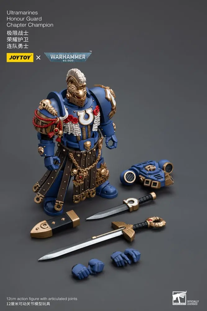 Warhammer 40k Akční figurka 1/18 Ultramarines Honour Guard Chapter Champion 12 cm fotografii produktu