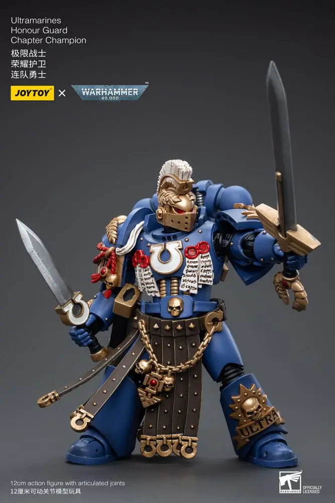 Warhammer 40k Akční figurka 1/18 Ultramarines Honour Guard Chapter Champion 12 cm fotografii produktu