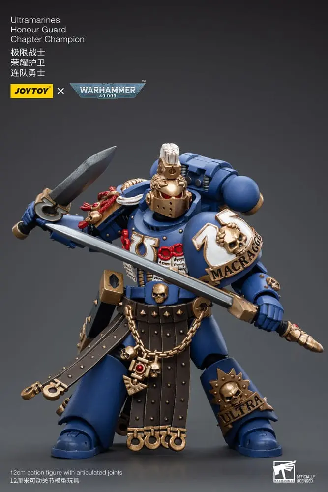 Warhammer 40k Akční figurka 1/18 Ultramarines Honour Guard Chapter Champion 12 cm fotografii produktu