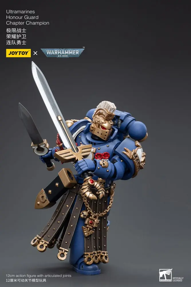 Warhammer 40k Akční figurka 1/18 Ultramarines Honour Guard Chapter Champion 12 cm fotografii produktu