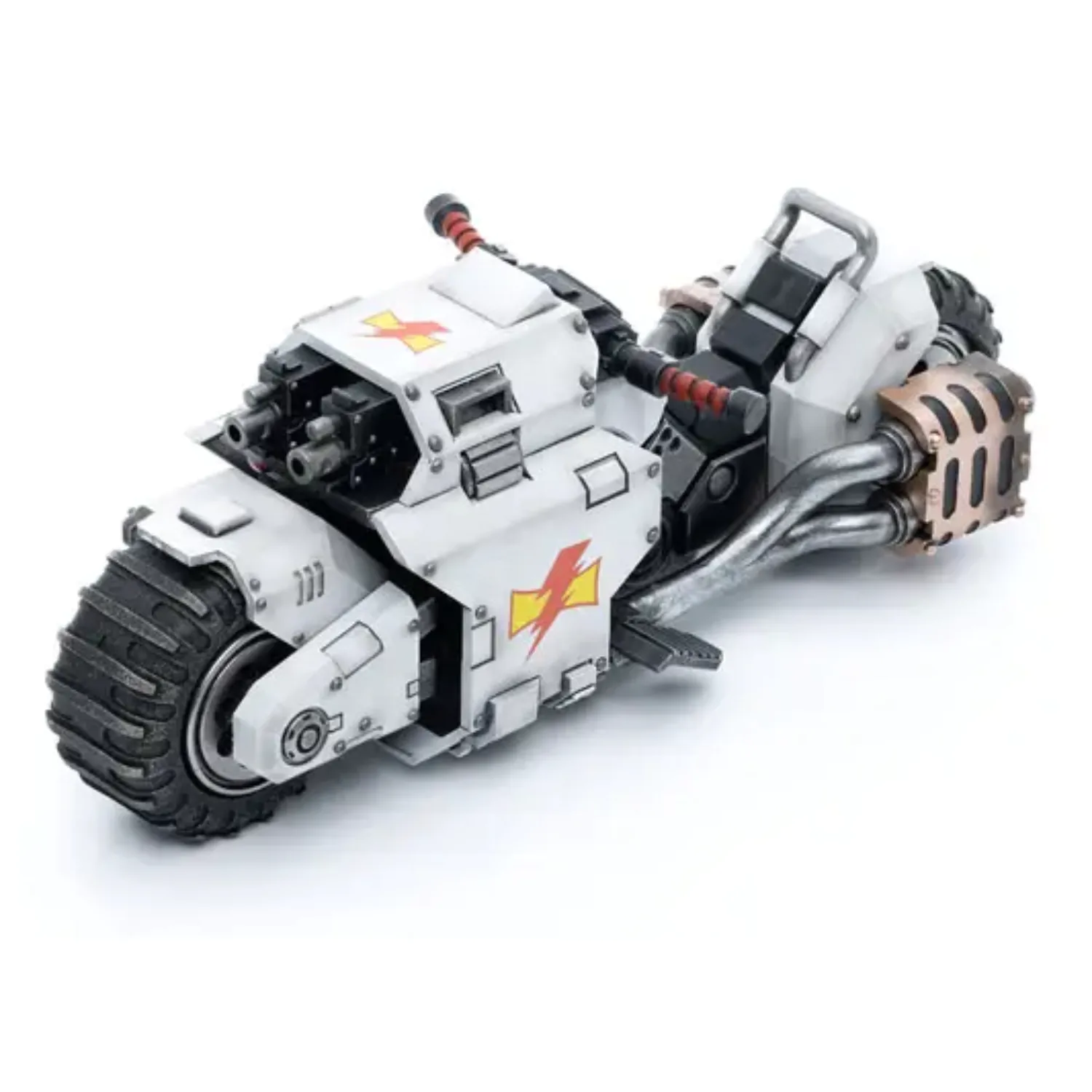 Warhammer 40k vozidlo 1/18 White Scars Raider-pattern Combat Bike 22 cm fotografii produktu