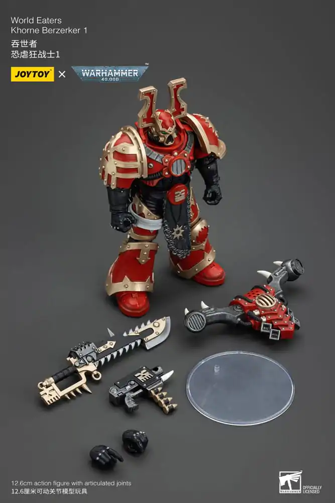 Warhammer 40k Akční figurka 1/18 World Eaters Khorne Berzerker 1 13 cm fotografii produktu