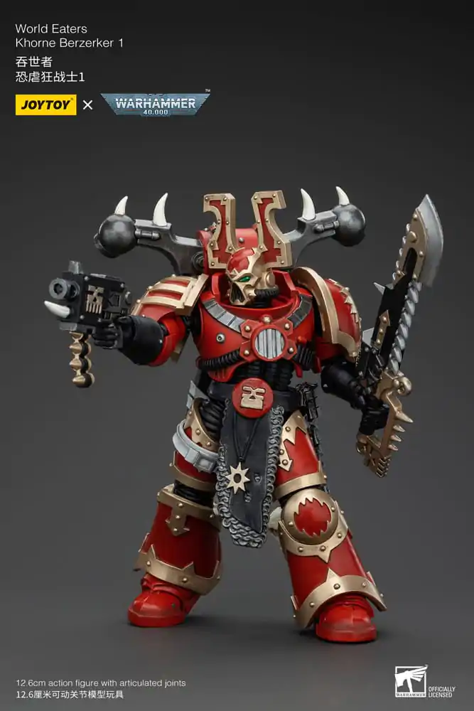 Warhammer 40k Akční figurka 1/18 World Eaters Khorne Berzerker 1 13 cm fotografii produktu