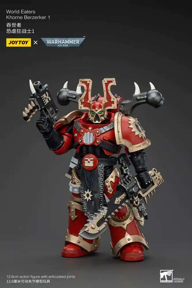 Warhammer 40k Akční figurka 1/18 World Eaters Khorne Berzerker 1 13 cm fotografii produktu