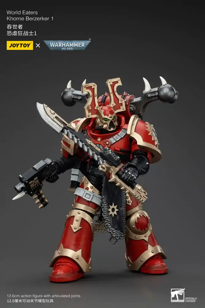 Warhammer 40k Akční figurka 1/18 World Eaters Khorne Berzerker 1 13 cm fotografii produktu