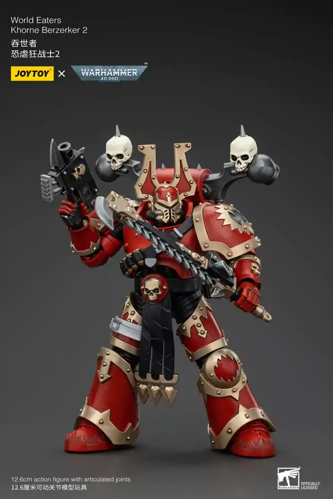 Warhammer 40k akční figurka 1/18 World Eaters Khorne Berzerker 2 13 cm fotografii produktu