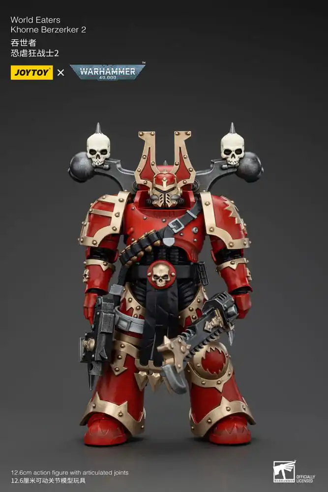 Warhammer 40k akční figurka 1/18 World Eaters Khorne Berzerker 2 13 cm fotografii produktu