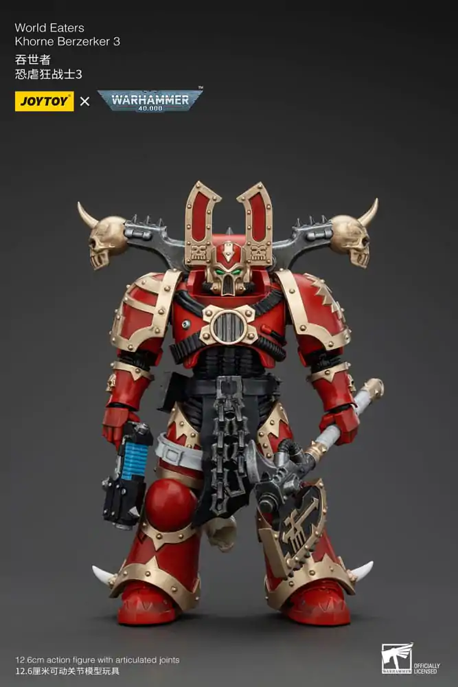 Warhammer 40k akční figurka 1/18 World Eaters Khorne Berzerker 3 13 cm fotografii produktu