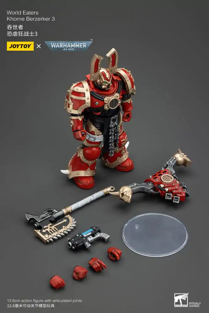 Warhammer 40k akční figurka 1/18 World Eaters Khorne Berzerker 3 13 cm fotografii produktu