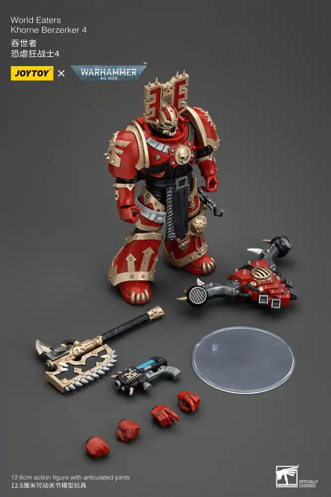 Warhammer 40k akční figurka 1/18 World Eaters Khorne Berzerker 4 13 cm fotografii produktu