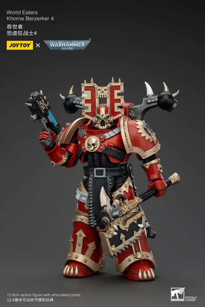 Warhammer 40k akční figurka 1/18 World Eaters Khorne Berzerker 4 13 cm fotografii produktu