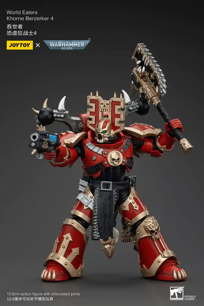 Warhammer 40k akční figurka 1/18 World Eaters Khorne Berzerker 4 13 cm fotografii produktu