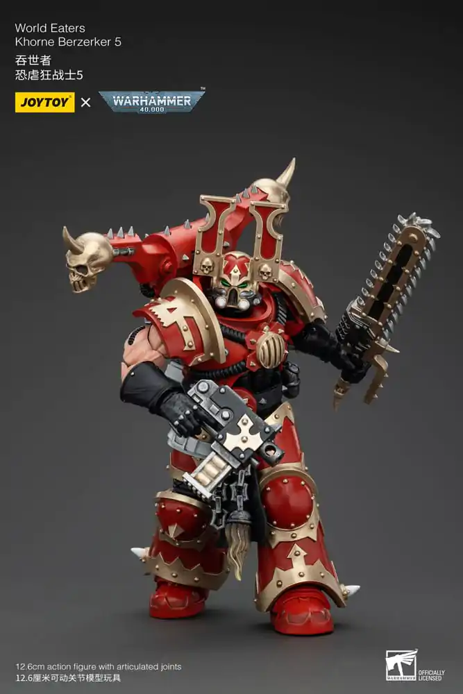 Warhammer 40k akční figurka 1/18 World Eaters Khorne Berzerker 5 13 cm fotografii produktu