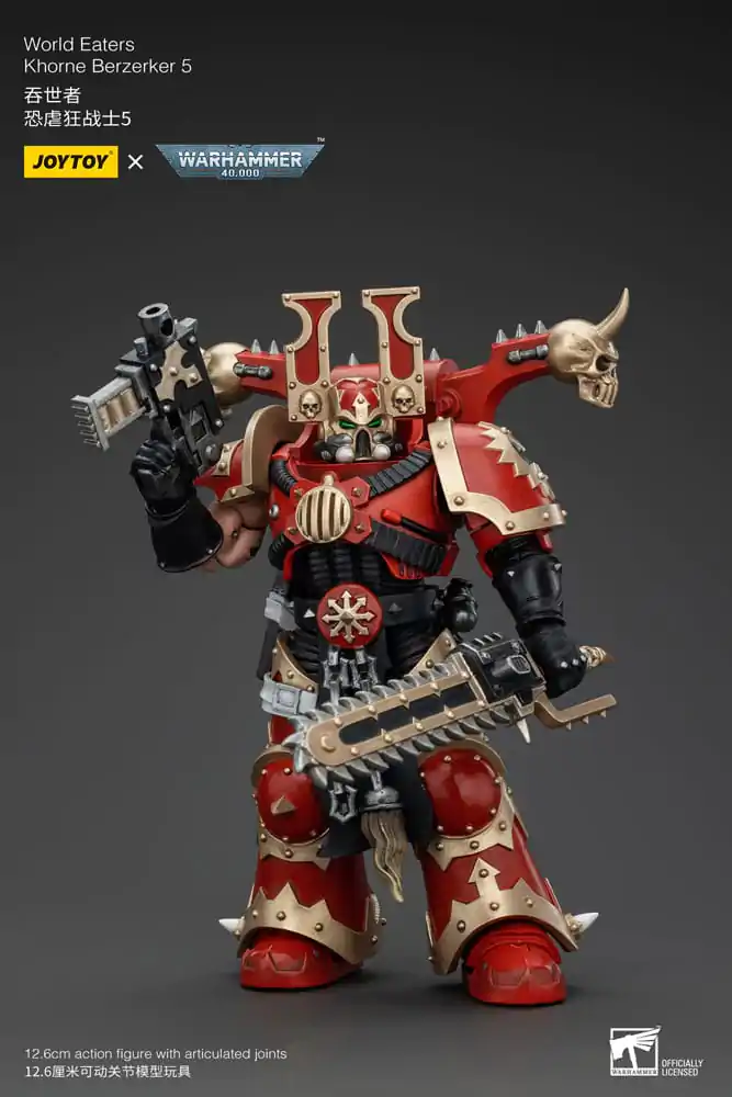 Warhammer 40k akční figurka 1/18 World Eaters Khorne Berzerker 5 13 cm fotografii produktu