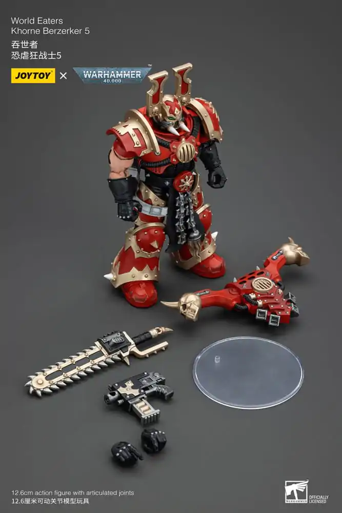 Warhammer 40k akční figurka 1/18 World Eaters Khorne Berzerker 5 13 cm fotografii produktu