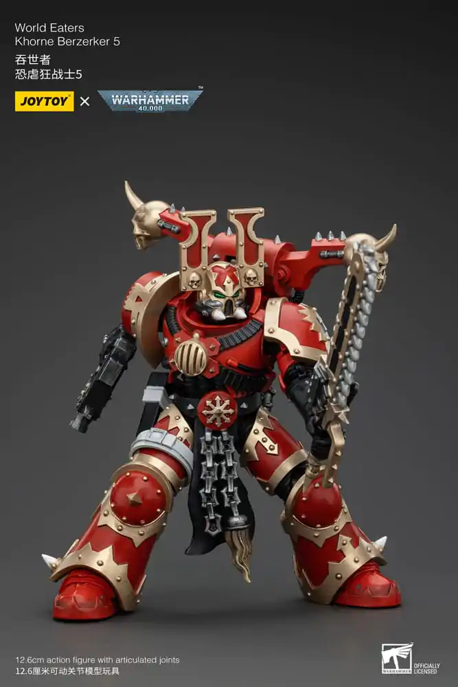 Warhammer 40k akční figurka 1/18 World Eaters Khorne Berzerker 5 13 cm fotografii produktu