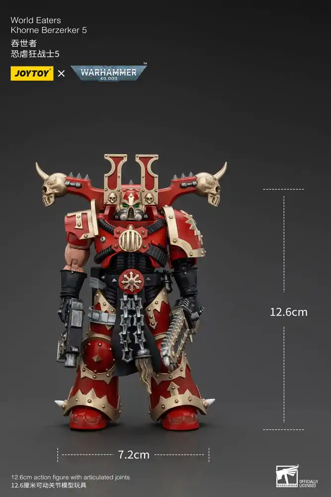 Warhammer 40k akční figurka 1/18 World Eaters Khorne Berzerker 5 13 cm fotografii produktu