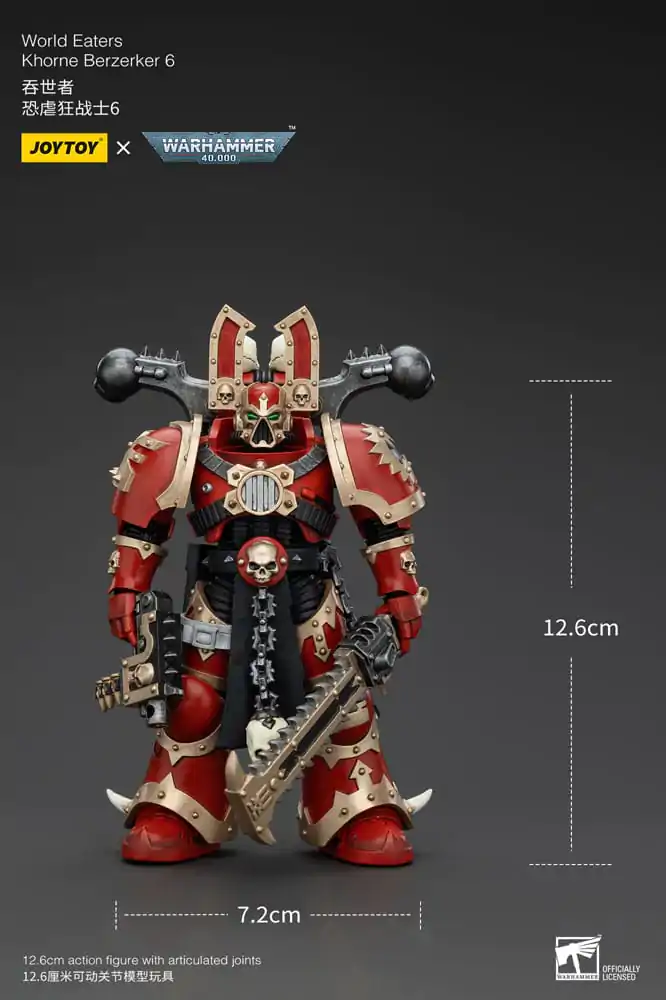 Warhammer 40k Akční figurka 1/18 World Eaters Khorne Berzerker 6 13 cm fotografii produktu