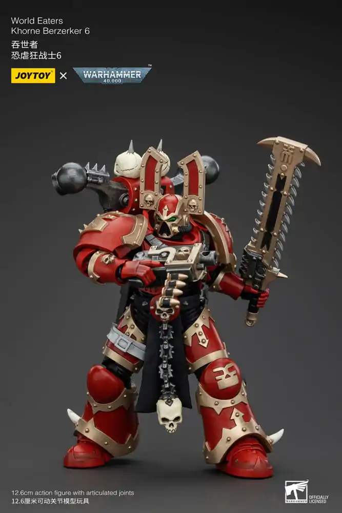 Warhammer 40k Akční figurka 1/18 World Eaters Khorne Berzerker 6 13 cm fotografii produktu