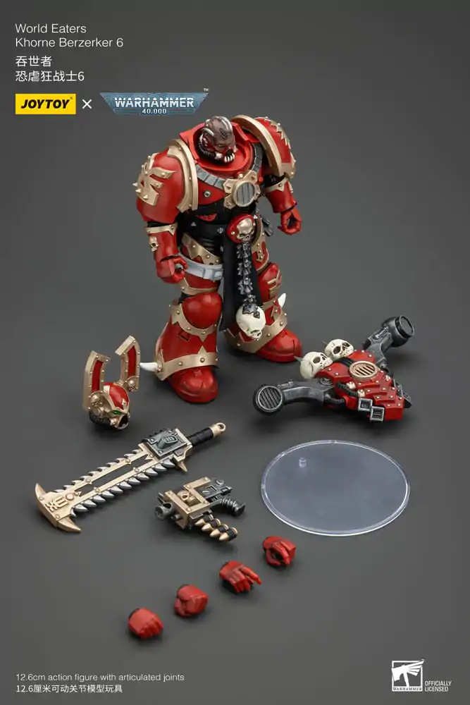 Warhammer 40k Akční figurka 1/18 World Eaters Khorne Berzerker 6 13 cm fotografii produktu