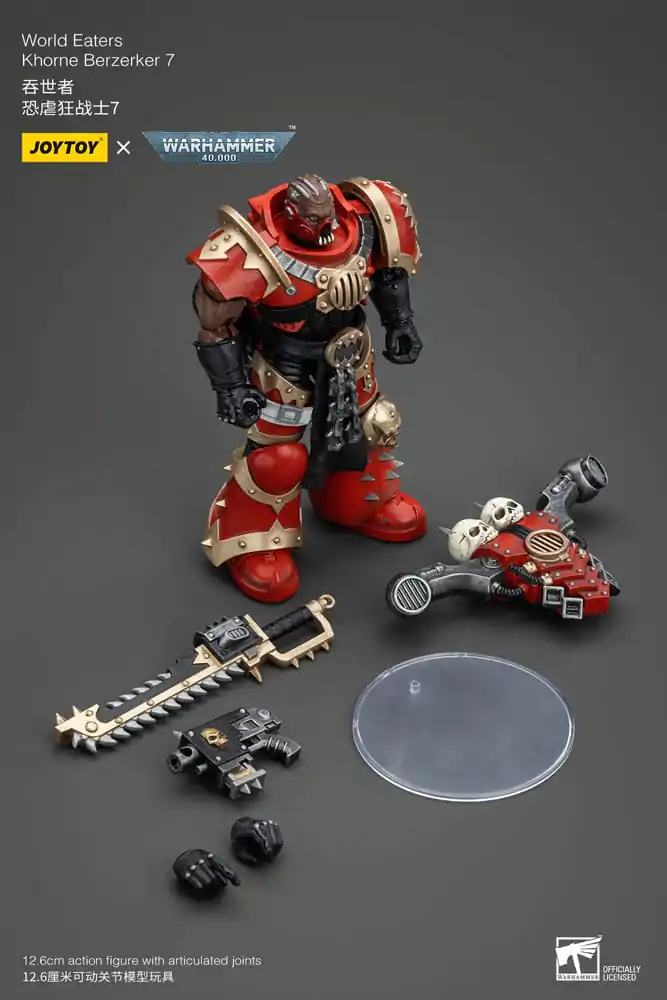 Akční figurka Warhammer 40k 1/18 World Eaters Khorne Berzerker 7 13 cm fotografii produktu