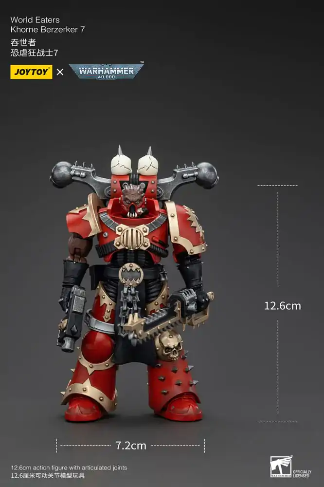 Akční figurka Warhammer 40k 1/18 World Eaters Khorne Berzerker 7 13 cm fotografii produktu