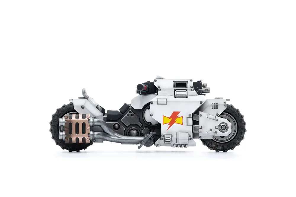 Warhammer 40k vozidlo 1/18 White Scars Raider-pattern Combat Bike 22 cm fotografii produktu